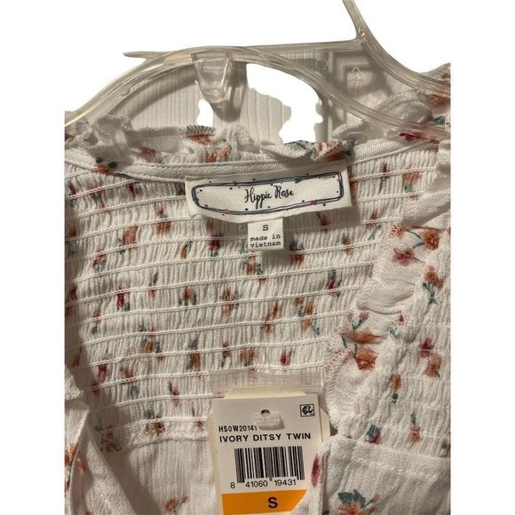 Hippy Rose white floral blouse - Picture 3 of 4